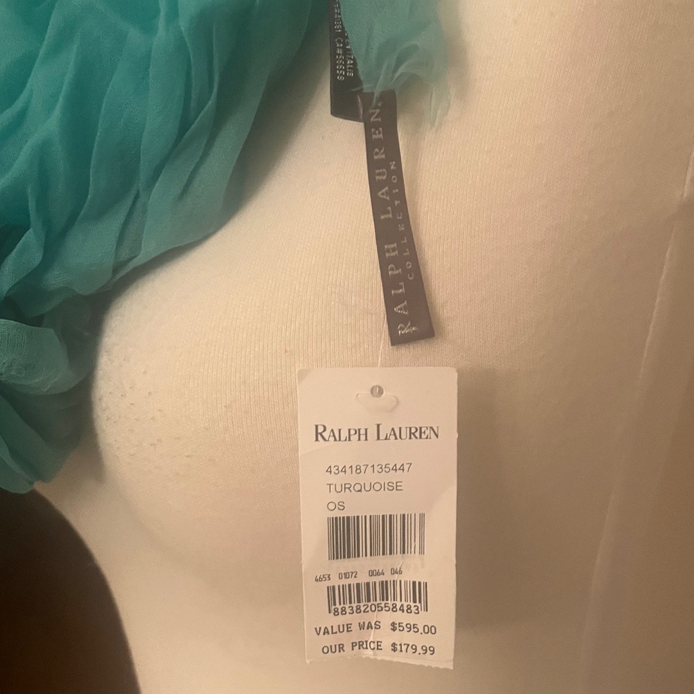 Ralph Lauren Purple Label Brand NewNWT Cashmere Sheer BoaScarf - Picture 5 of 8